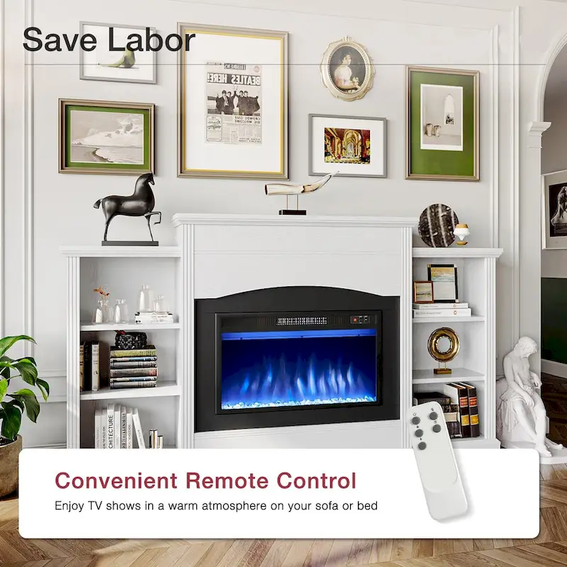 Electric Fireplace with 67 Mantel