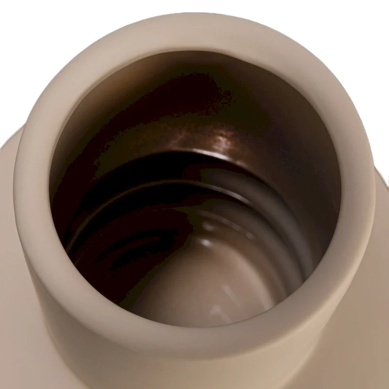 Sculptural Stoneware Vase with Latex Glaze