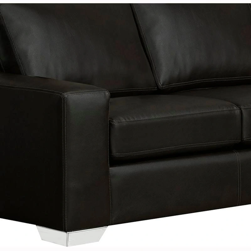 Mitchell Modern Premium Top Grain Italian Leather Sectional Sofa