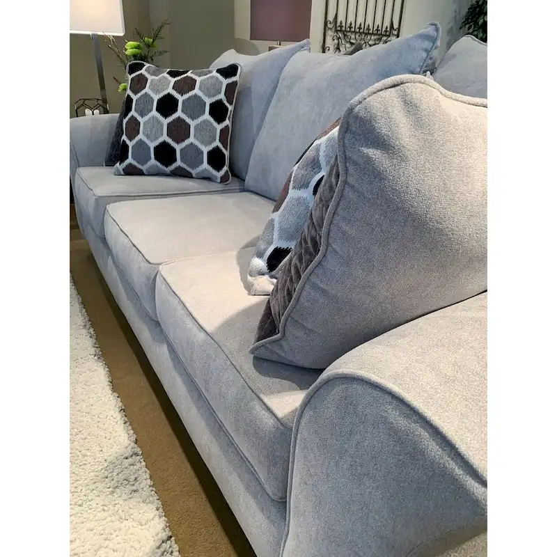 Roundhill Furniture Camero Fabric Pillowback Sofa and Loveseat Set