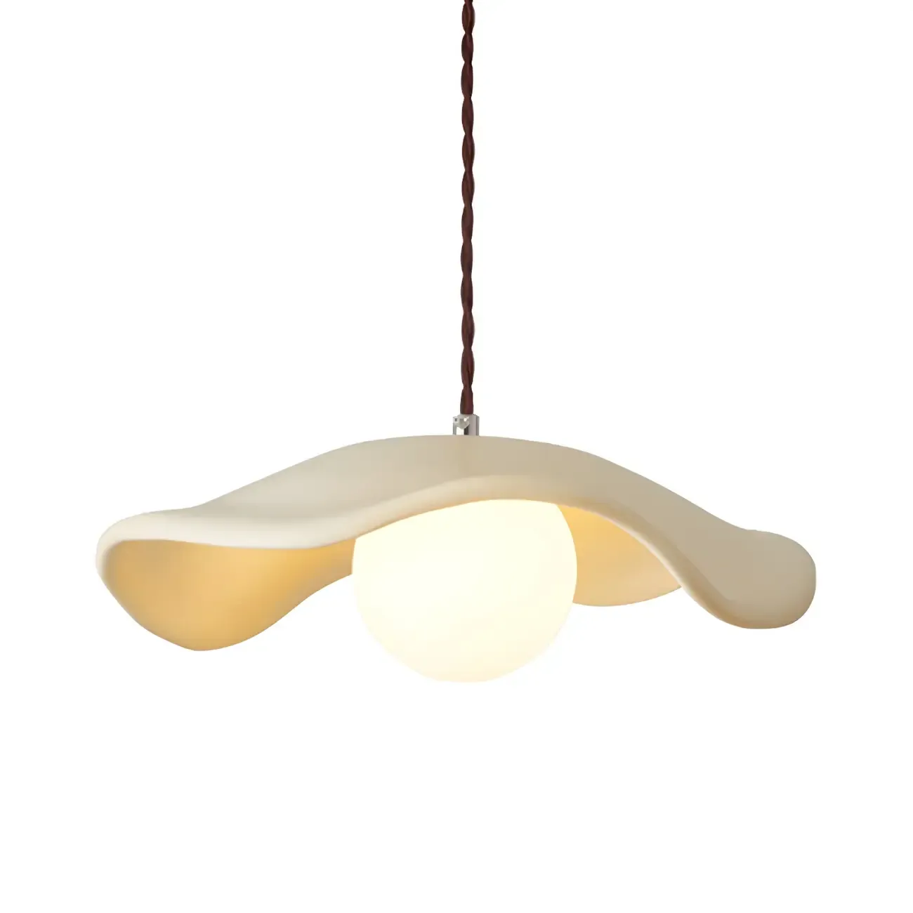 Modern Resin Green Saucer Pendant Light Kitchen