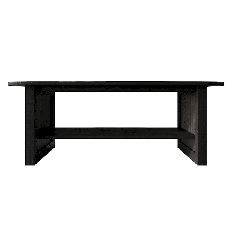 CraftPorch Mid-Century Modern Black Coffee Table