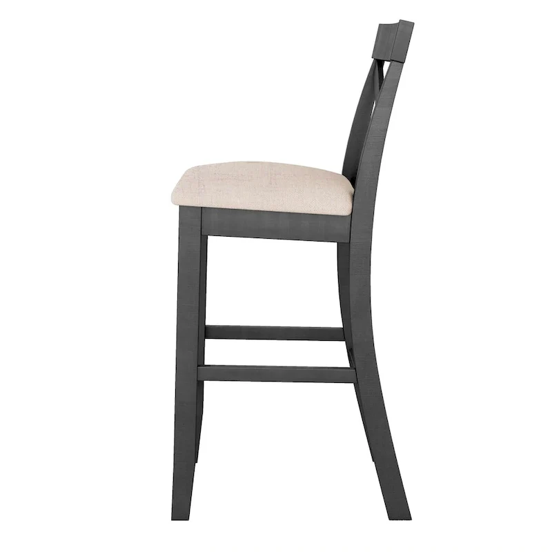 3-Piece Farmhouse Dining Set with Rectangular Table & 2 Chairs