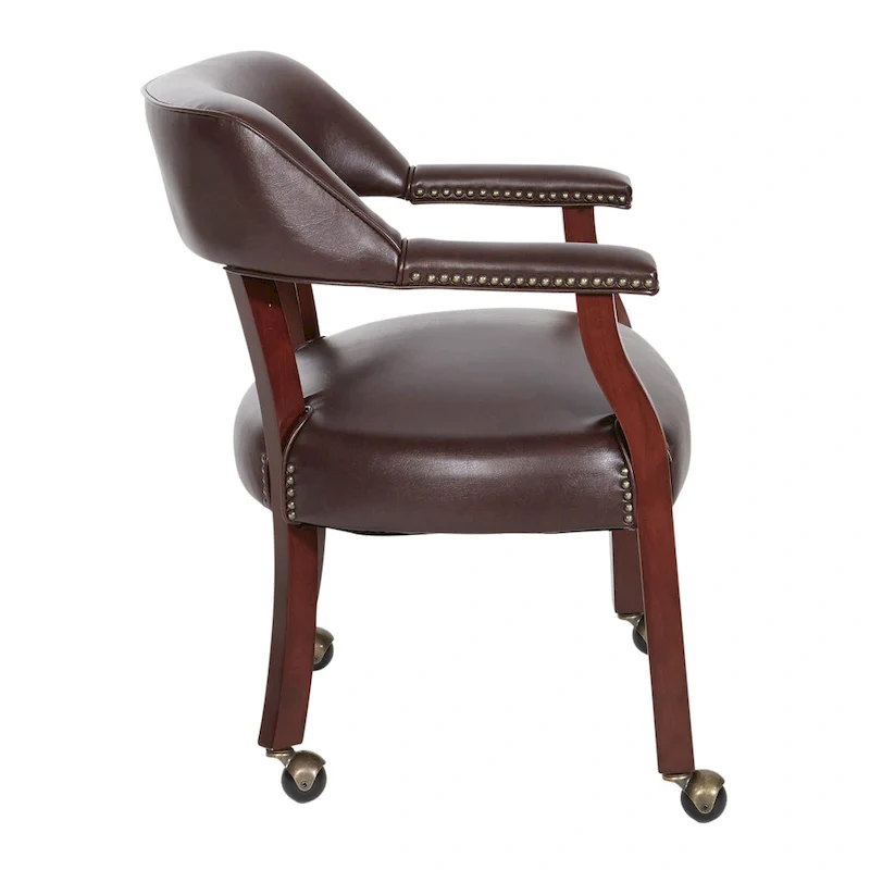 Brown Traditional Single Office Guest Chair