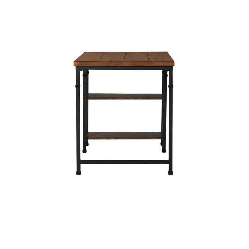 Linon Harrison Metal & Wood Industrial Desk