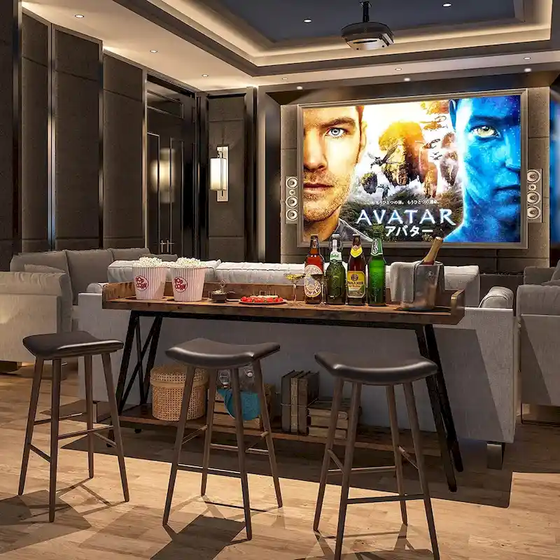 70.9 inch Long Sofa Console Table Behind Couch, Rustic Brown Entryway Table