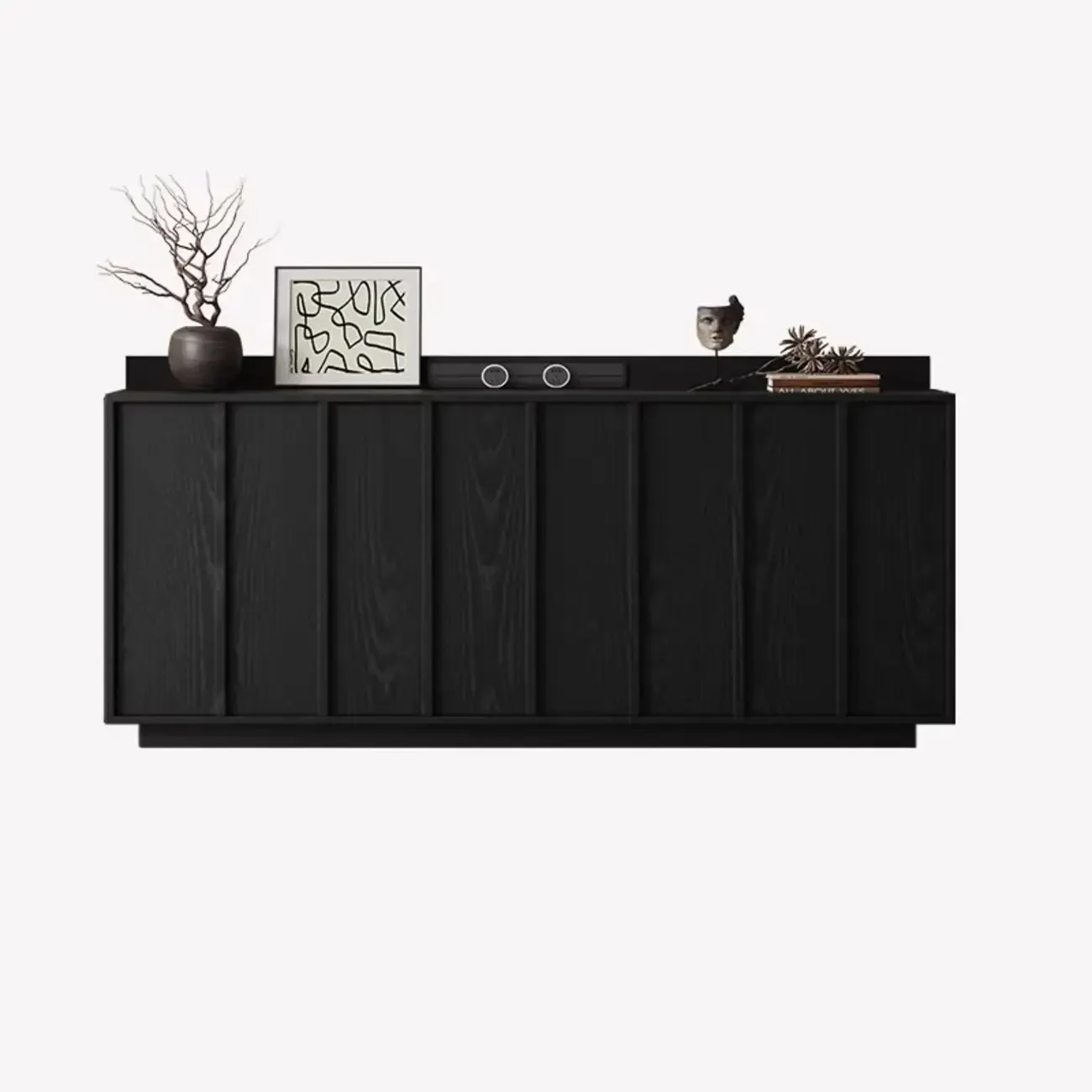 Modern Wood Buffet with Alterable Shelf and Drawers