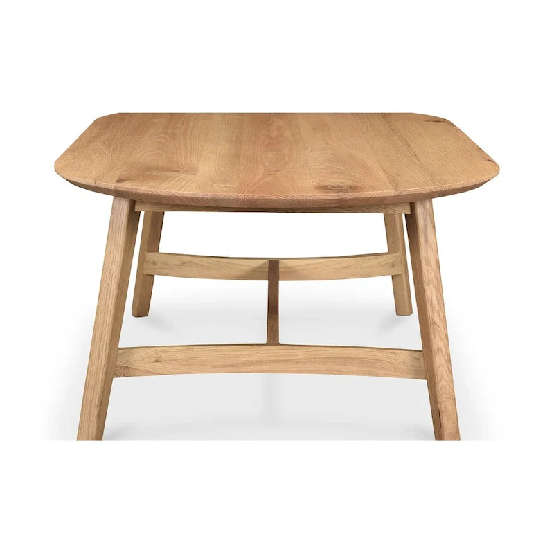 Aurelle Home Tyier Mid-Century Modern Solid Oak Coffee Table - 54 W x 17 H x 28 D