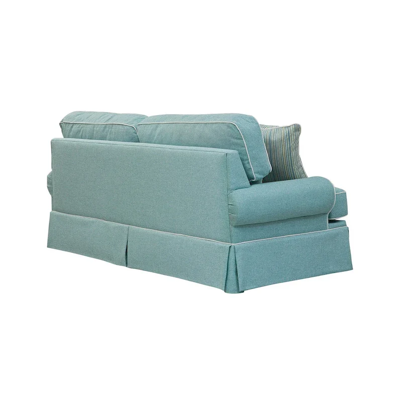 Classics Model Coastal Aqua Series Sofa with Four Accent Pillows