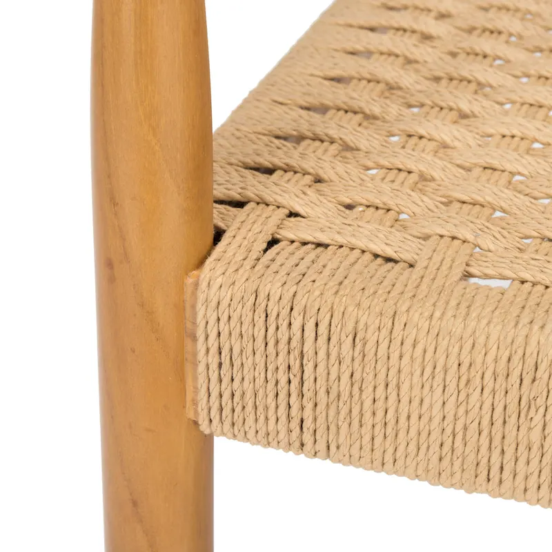 SAFAVIEH Couture Matisha Danish Rope Accent Chair - 24.75 W x 24.75 L x 30 H - 25Wx25Dx30H