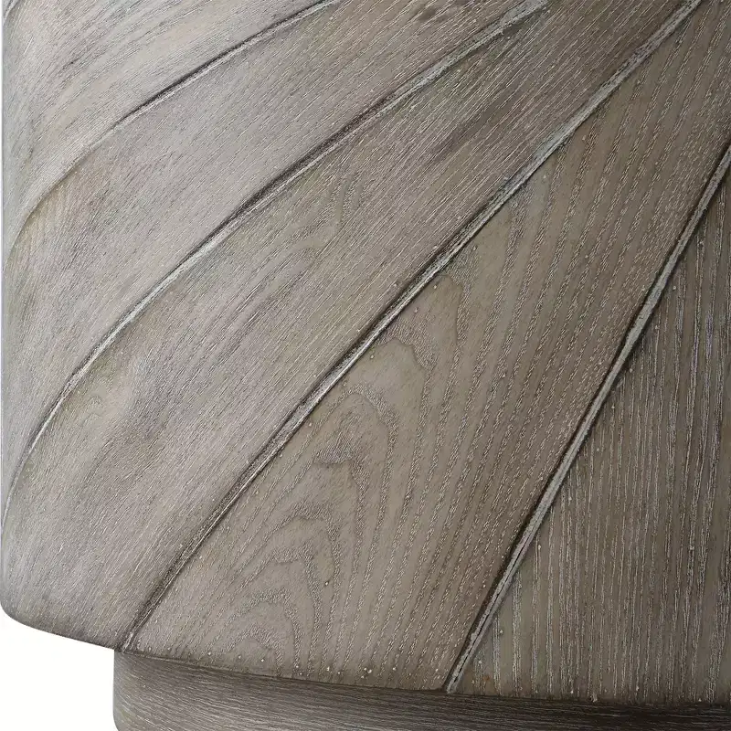 Gray Round Accent Table - Single