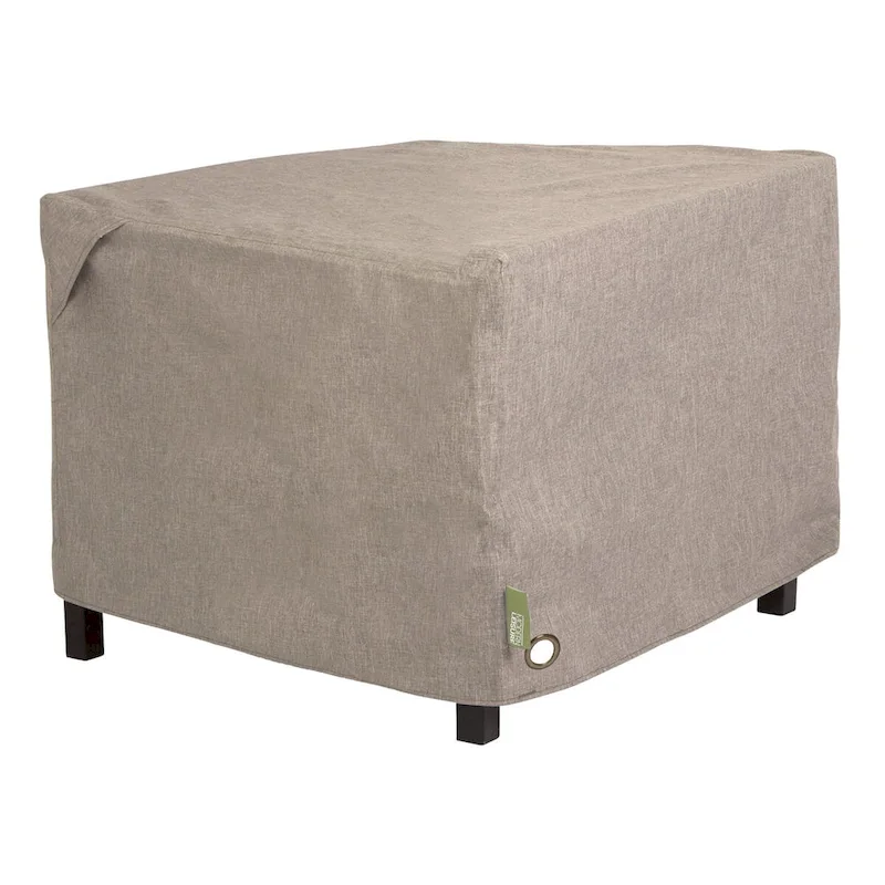 Modern Leisure Garrison Square Fire Pit Table Cover, Waterproof, 42  Square x 22 H, Sandstone