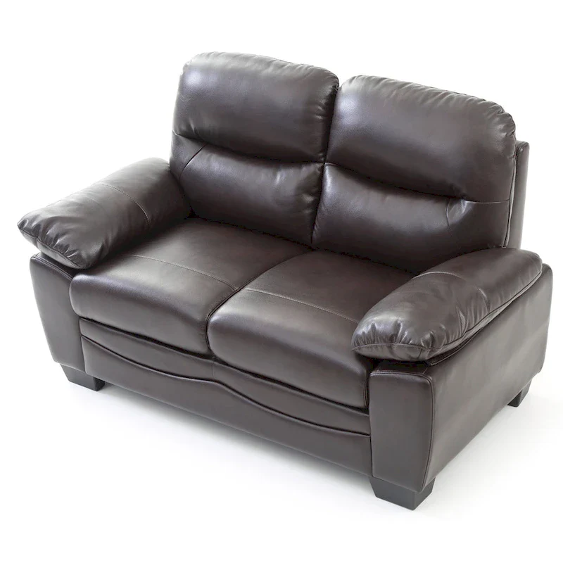Marta Faux Leather Loveseat