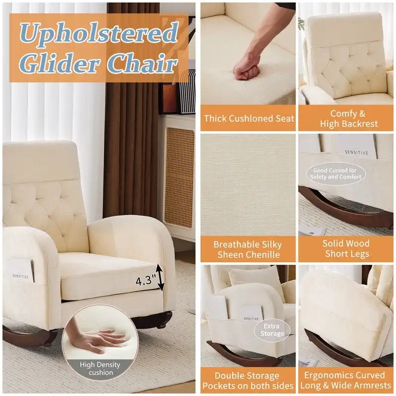 Upholstered Rocking Chair