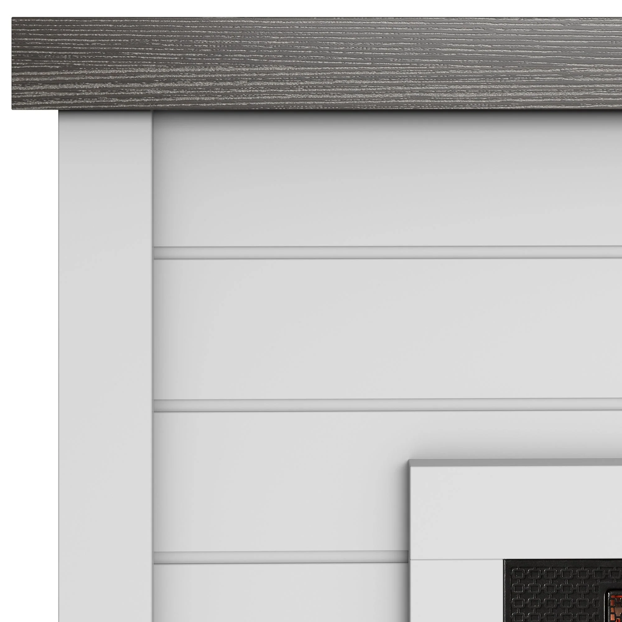 duraflame? Electric Fireplace Shiplap Wall Mantel