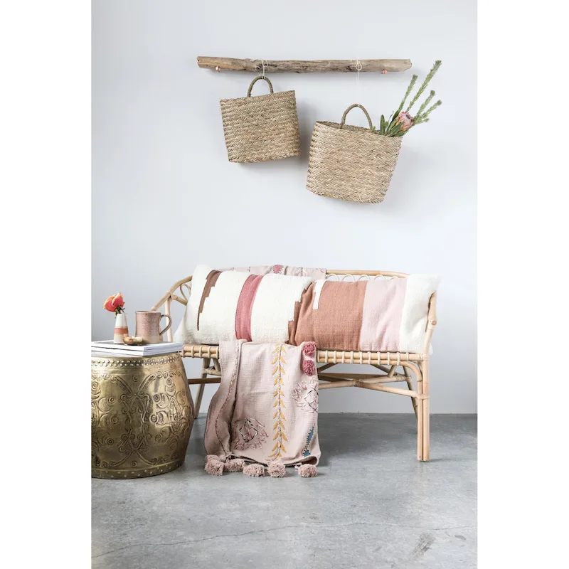 Debossed Metal Drum Side Table