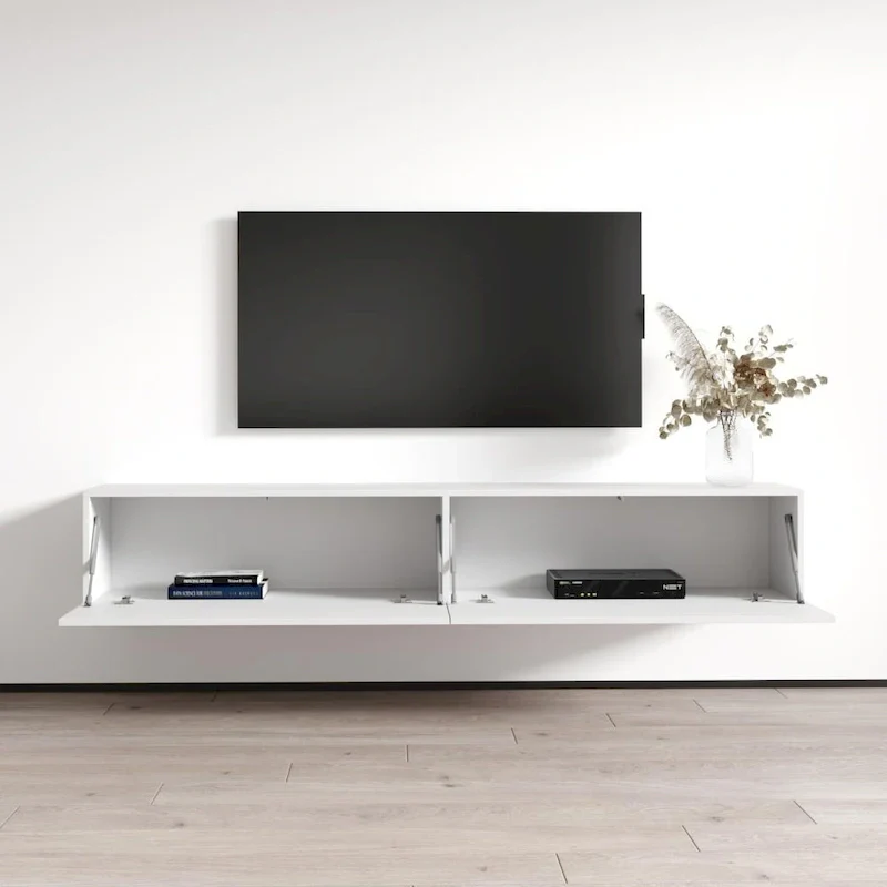 Berno 71-in. Modern Glossy Wall-mounted Floating TV Stand