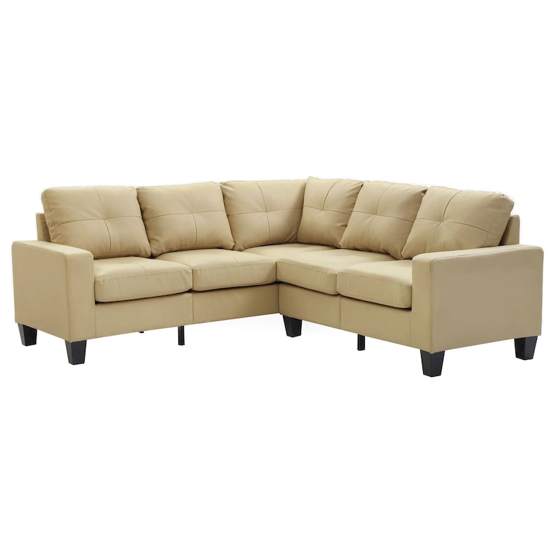 Newbury Faux Leather Sectional Sofa