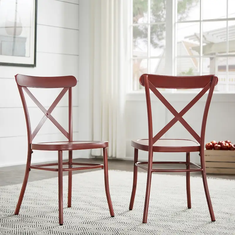 Metal Dining Chairs (Set of 2)