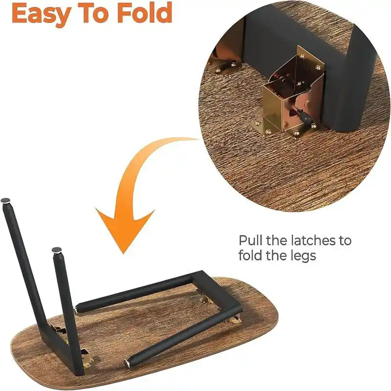 Folding Coffee Table Rustic Farmhouse Coffee Tables - 31.5