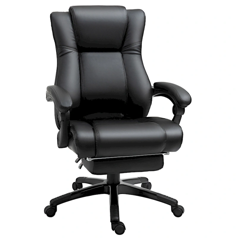 Executive High Back Office Chair Executive Computer Desk Chair with Adjustable Height and Retractable Footrest