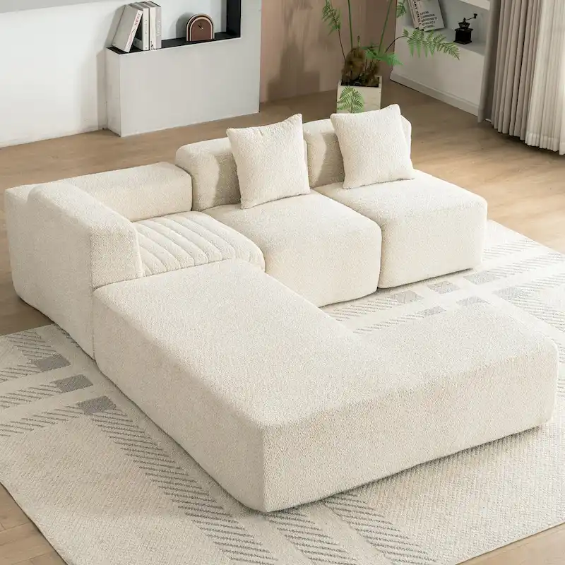 Sectional Sofa Full-compressed Sofa Couch Free-combined Sofa