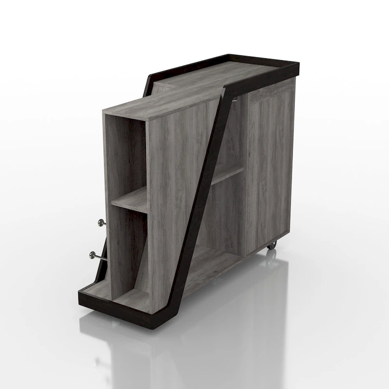 Furniture of America Tern Modern 6-shelf Mobile Wine Cabinet