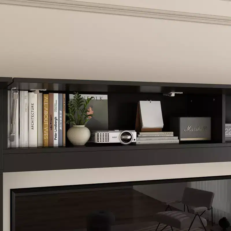 Famapy Large Entertainment Center All - Encompassing TV Entertainment Center: Aesthetic & Practical Living Room Essential