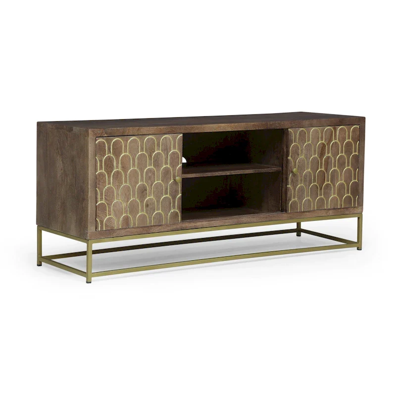 Cannonville Contemporary Wooden TV Stand by Christopher Knight Home