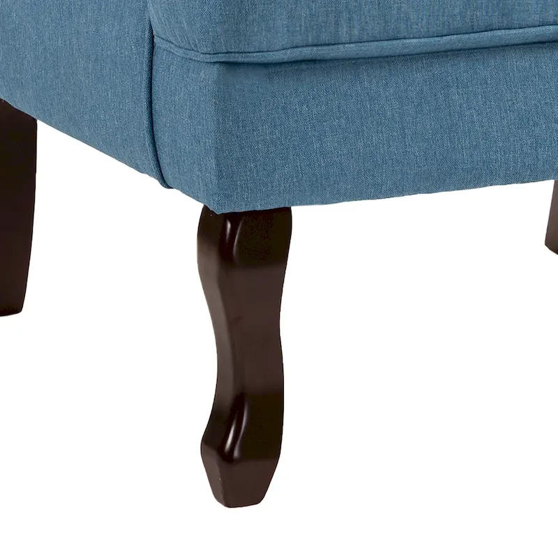 2 Set Traditional Wingback Accent Chairs Upholstered Armchair