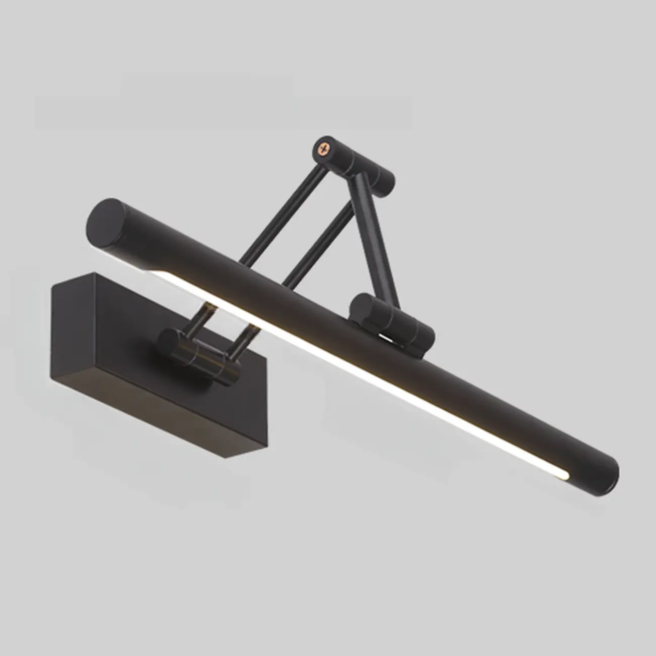 Adjustable Black Metal Cylinder LED Vanity Lights