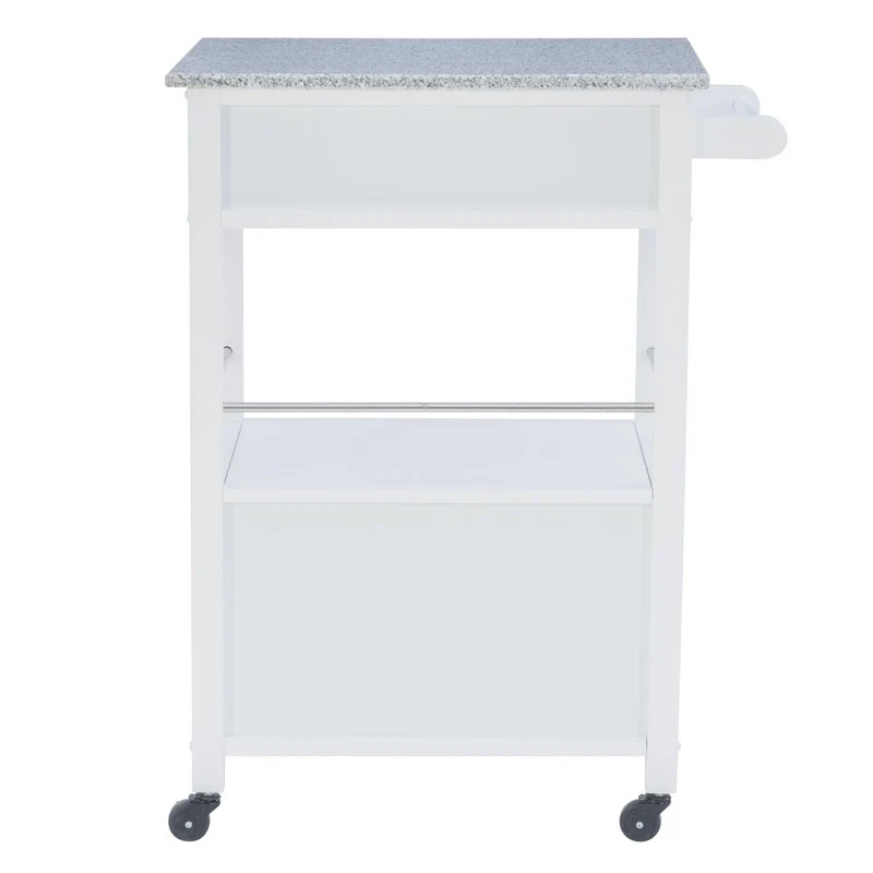 Elaine Mobile Kitchen Cart with Granite Top