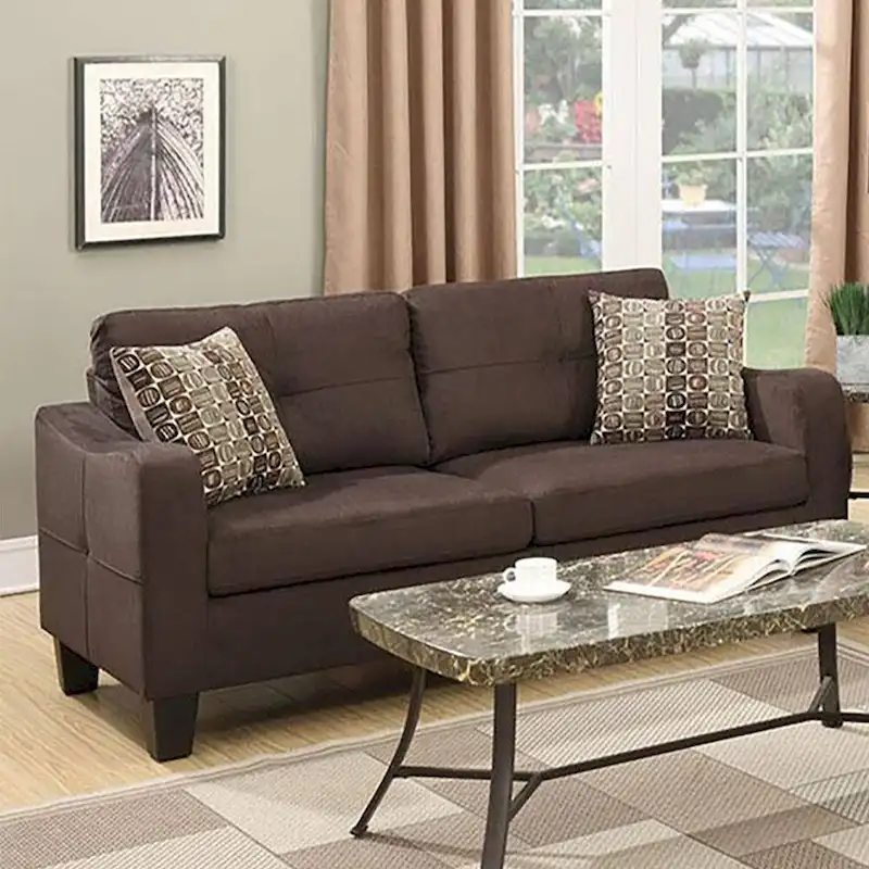 2 Piece Sofa Set with Accent Pillows