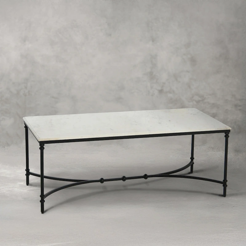 Libertine Genuine Marble and Metal Coffee Table