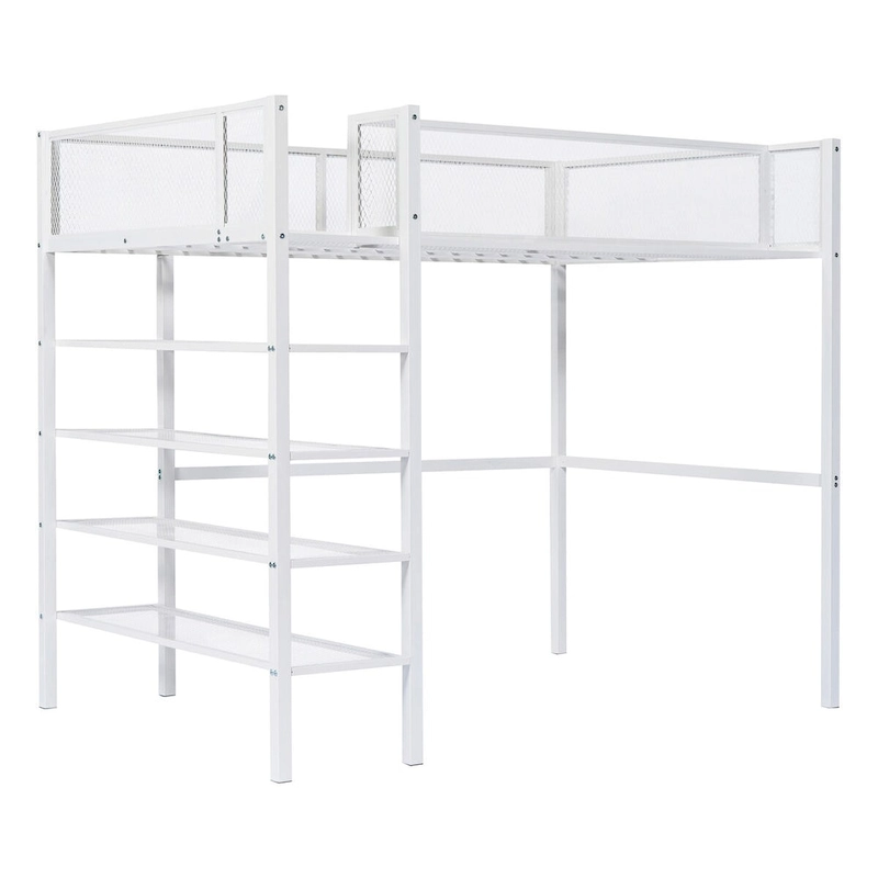 White Modern Style Multi-functional Loft Bed