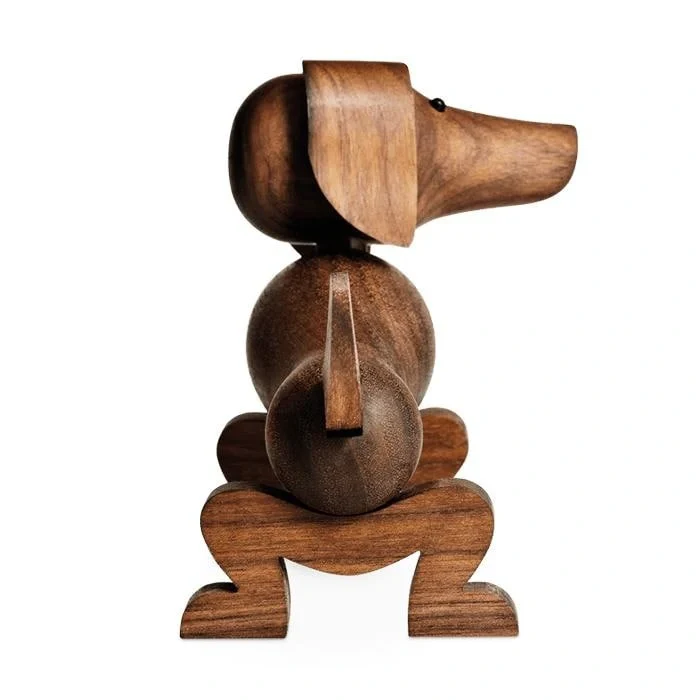 Kay Bojesen Dog, Walnut - H: 4.3