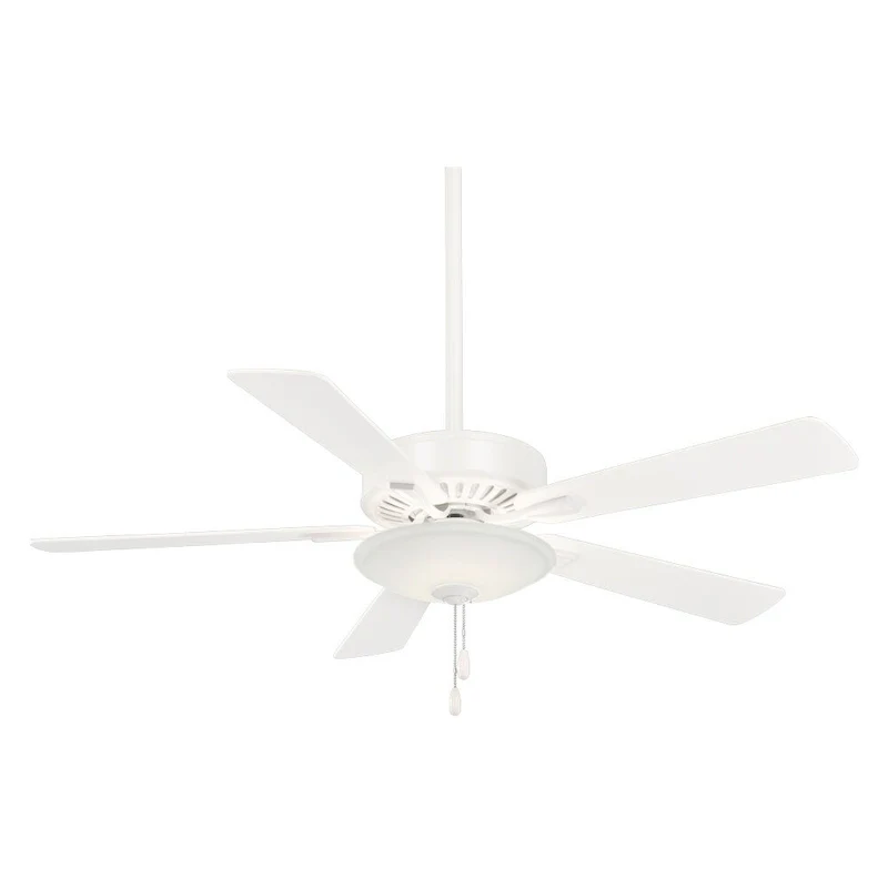 Minka Aire Contractor Uni Pack White 5 Blade 52 Inch LED Ceiling Fan
