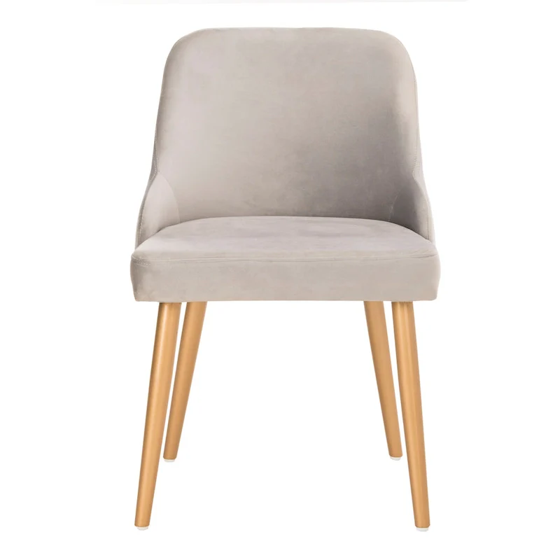 Nobie 18.3 Upholstered Dining Chair - Grey / Gold (Set of 2) - 21 x 22 x 31 - 21Wx22Dx31H