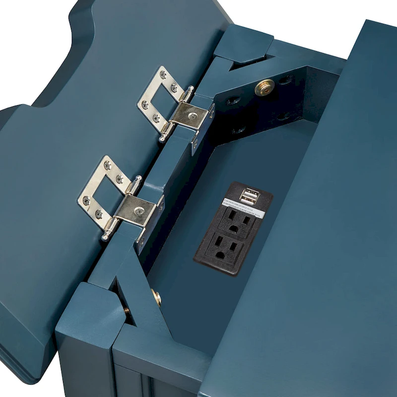 Zayden 1-drawer Side Table with Charging Station by iNSPIRE Q Bold