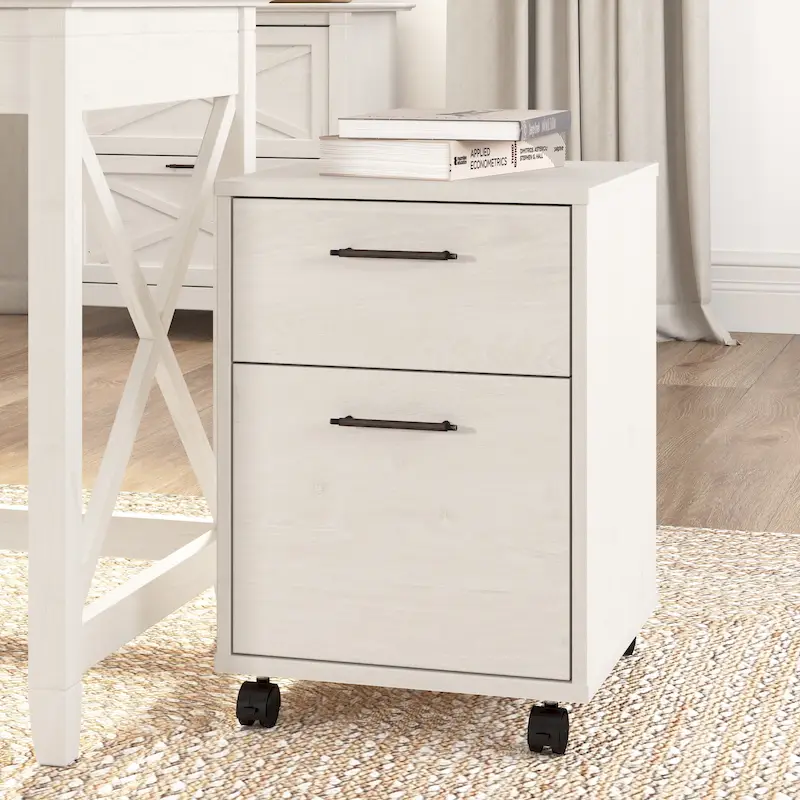 2 Drawer Mobile File Cabinet by