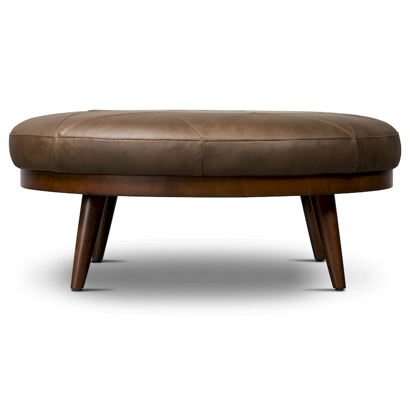 Poly & Bark Gio Ottoman - Full Grain Genuine Italian Leather