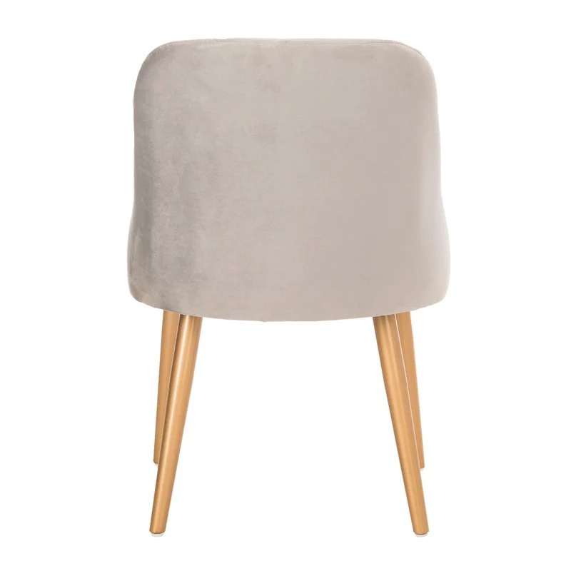 Nobie 18.3 Upholstered Dining Chair - Grey / Gold (Set of 2) - 21 x 22 x 31 - 21Wx22Dx31H