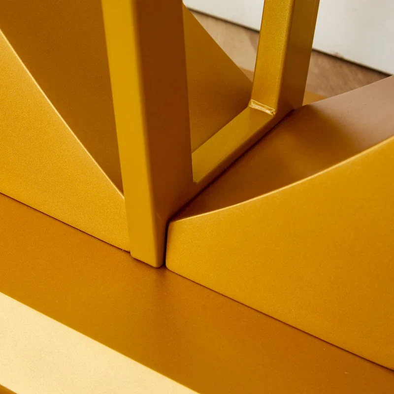 Modern and simple rectangular glass console table