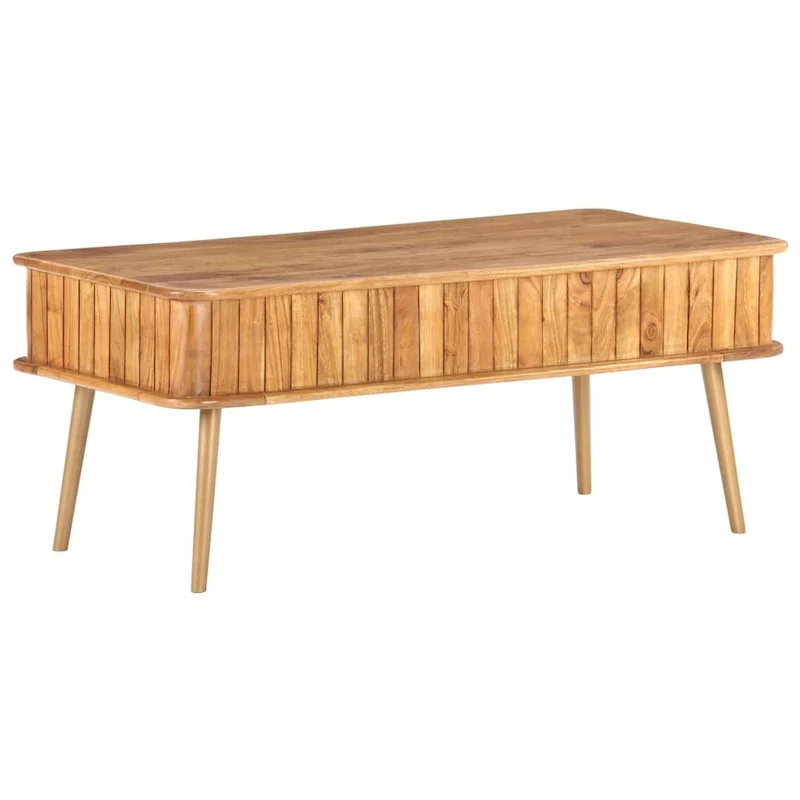 Coffee Table 39.4x19.7x15.7 Solid Acacia Wood