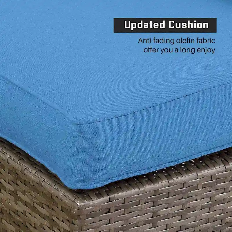 Royalcraft 2 Pieces PE Rattan Wicker Patio Armless Sofas