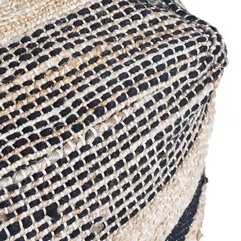 Caiman Handcrafted Boho Fabric Pouf by Christopher Knight Home