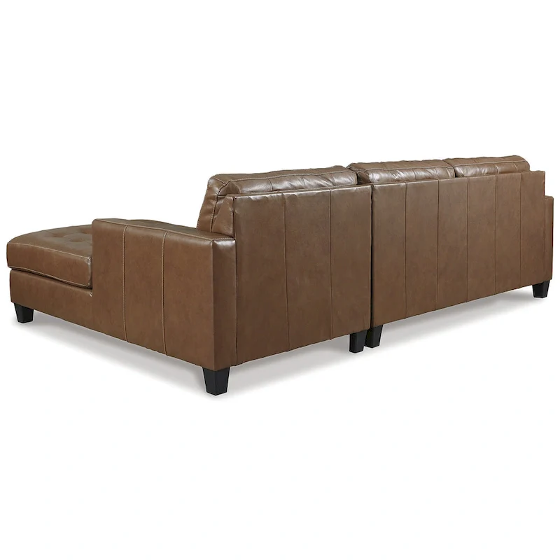 Signature Design by Ashley Baskove Brown 2-Piece Sectional with Chaise - 110W x 72D x 36H