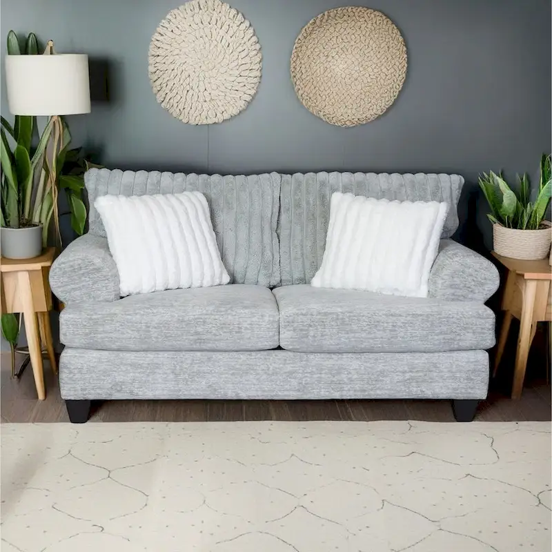 Roundhill Oasis 2-Piece Living Room Set, Sofa and Loveseat