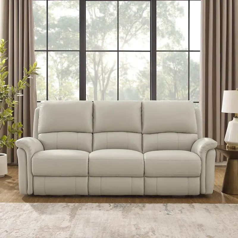 Hydeline Erindale Zero Gravity Power Recline and Headrest Top Grain Leather Sofa, Loveseat and Recliner