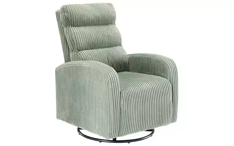 TUYOHW Rotating Rocking Chair,High-Back Corduroy Sofa Chair with Thickened Cushion,Swivel Lounge Chair for Nursery,Living Room,Bedroom